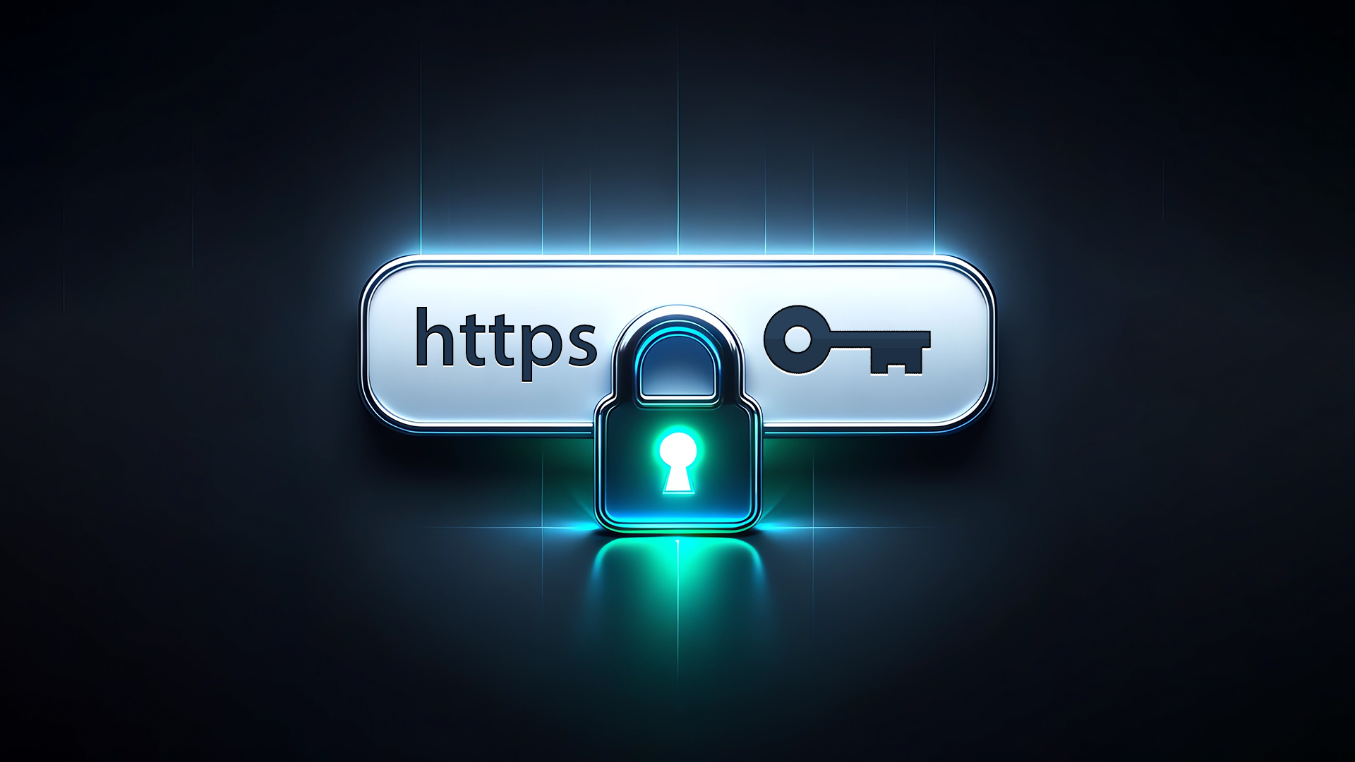 Barre d'adresse de navigateur affichant HTTPS et un cadenas vert, symbolisant un site web sécurisé